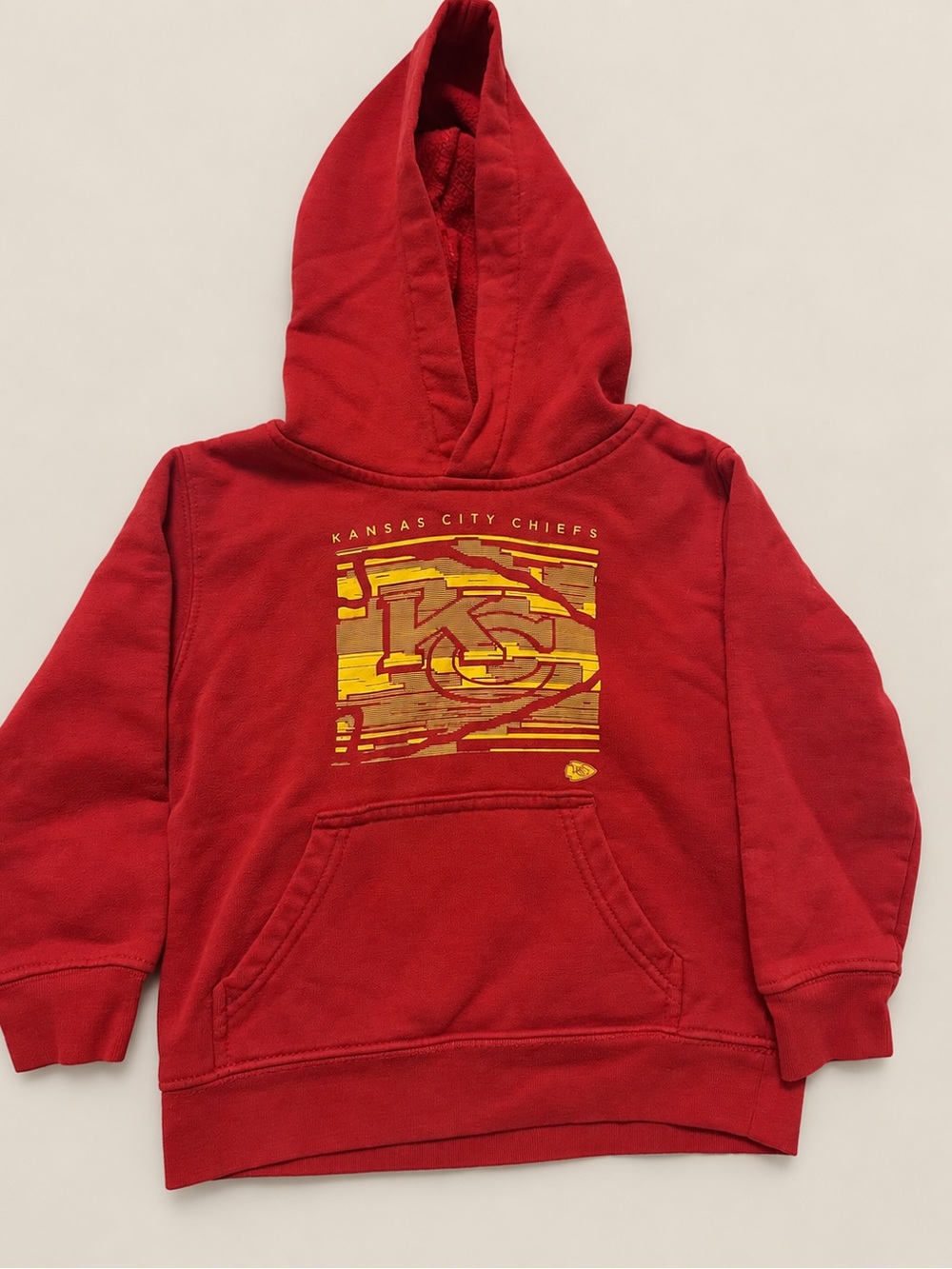 NFL Youth Kansas City Chiefs Red Hooded Sweatshirt with Logo